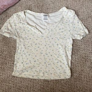 VS PINK ditsy floral crop